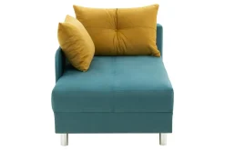 Dzieci Sofa rozkładana niebiesko-żółta LETTO prawa