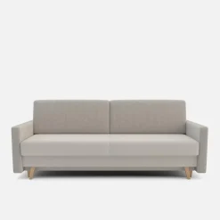 Sofy| Sofa rozkładana 3-osobowa beżowa LISA