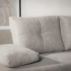 Sofy|Mavik Sofa rozkładana 3-osobowa beżowa MEMO