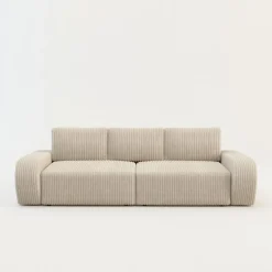 Sofy|Comfort Line Sofa rozkładana 4-osobowa CAPPA kremowa