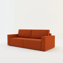 Sofy| Sofa rozkładana 3-osobowa ceglasta METIS