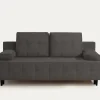 Exline Sofa rozkładana 3-osobowa ciemnoszara ARIEL