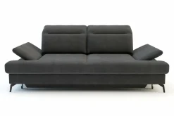 Sofy|Instilo Sofa rozkładana 3-osobowa FIJI grafitowa