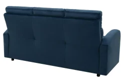 Sofy| Sofa rozkładana 3-osobowa granatowa SWELL