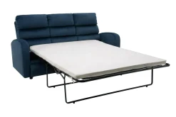 Sofy| Sofa rozkładana 3-osobowa granatowa SWELL