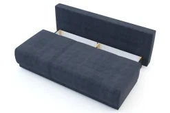 Sofa rozkładana 3-osobowa granatowa AGRI