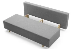 Sofy|Exline Sofa rozkładana 3-osobowa jasnoszara OTTA BIS