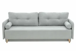 Sofa rozkładana 3-osobowa jasnoszara TAMPA