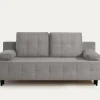 Sofy|Exline Sofa rozkładana 3-osobowa jasnoszara ARIEL