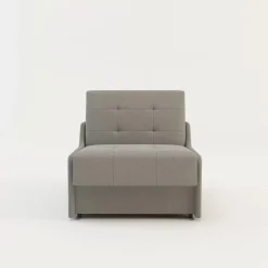 Sofy| Sofa rozkładana 1-osobowa jasnoszara MATI I