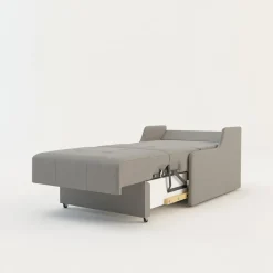 Sofy| Sofa rozkładana 1-osobowa jasnoszara MATI I