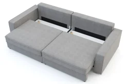 Sofy| Sofa rozkładana 4-osobowa MARKOS jasnoszara