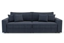 Sofy| Sofa rozkładana 4-osobowa MARKOS ciemnoniebieska