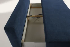 Sofy|Exline Sofa rozkładana 3-osobowa niebieska ARIEL