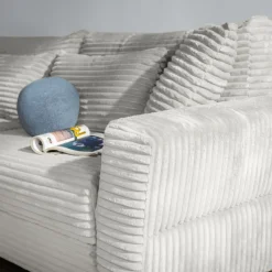 Sofy| Sofa rozkładana 4-osobowa NOEMI kremowy