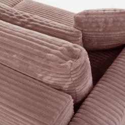 Sofy| Sofa rozkładana 4-osobowa NOEMI pudrowy róż