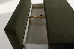 Sofy|Exline Sofa rozkładana 3-osobowa oliwkowa ARIEL