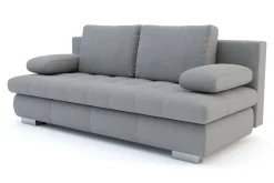 Sofy| Sofa rozkładana 3-osobowa szara PRATO