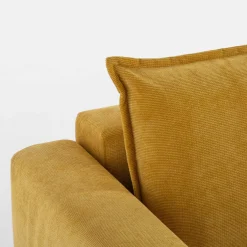 Exline Sofa rozkładana 3-osobowa żółta ARELLA