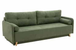 Sofa rozkładana 3-osobowa zielona TAMPA
