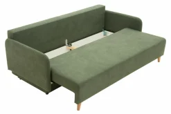 Sofa rozkładana 3-osobowa zielona TAMPA