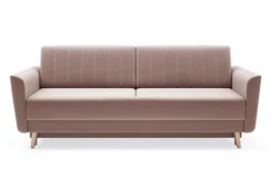 Dzieci Sofa rozkładana różowa AMBER