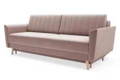 Dzieci Sofa rozkładana różowa AMBER