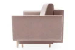 Dzieci Sofa rozkładana różowa AMBER