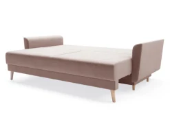 Dzieci Sofa rozkładana różowa AMBER