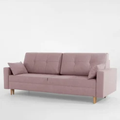 Sofy|Exline Sofa rozkładana różowa MOZI