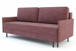 Exline Sofa rozkładana różowa NELLY