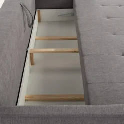 Sofy| Sofa rozkładana szara ALBERTA
