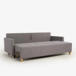 Sofy| Sofa rozkładana szara ALBERTA