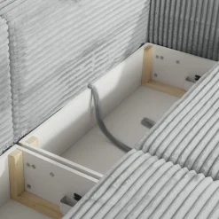 Sofy| Sofa rozkładana szara ANAFI