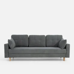 Sofy|inny Sofa rozkładana szara AURA