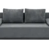 Sofy| Sofa rozkładana szara ELBA