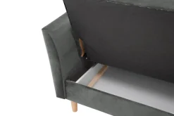Sofy| Sofa rozkładana szara PORTO