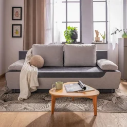 inny Sofa rozkładana szara SALINA