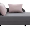 Sofy|Sofy| Sofa rozkładana szaro-różowa LETTO lewa