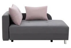 Sofy|Sofy| Sofa rozkładana szaro-różowa LETTO lewa