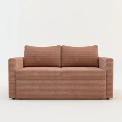 Sofy|Sofy| Sofa rozkładana sztruksowa różowa SOFI