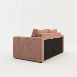 Sofy|Sofy| Sofa rozkładana sztruksowa różowa SOFI