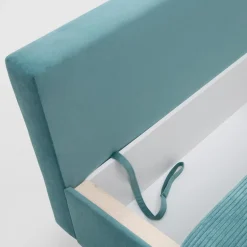Sofy|Sofy| Sofa rozkładana turkusowa FIORE