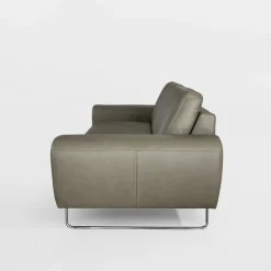 Sofy|Trend Line Sofa skórzana 2 osobowa SPRING szara