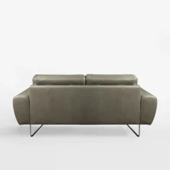 Sofy|Trend Line Sofa skórzana 2 osobowa SPRING szara