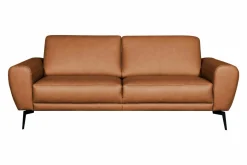 Trend Line Sofa skórzana brązowa 3 os SPRING