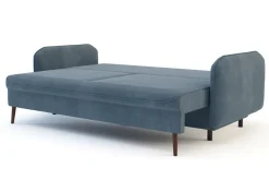 Sofa szara VAMOS nóżki orzech