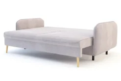 Sofy| Sofa szaroróżowa VAMOS nóżki buk