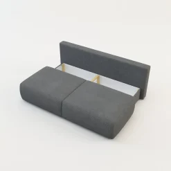 Sofy|inny Sofa sztruksowa ciemnoszara SUN