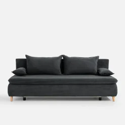 Sofy| Sofa sztruksowa ciemnoszara MAYA
